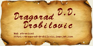 Dragorad Drobilović vizit kartica